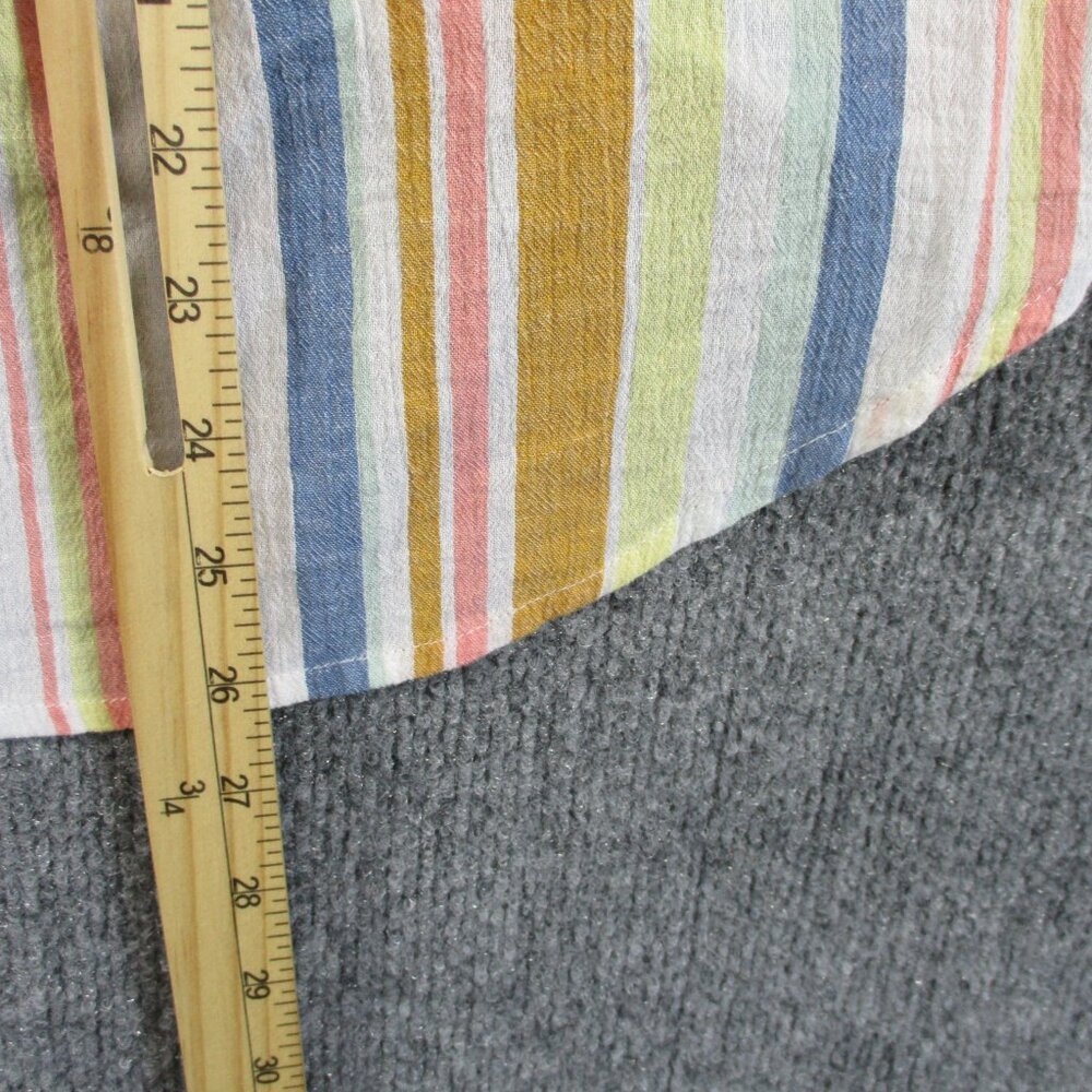 Kut From The Kloth Womens S Yellow Pink Striped Tunic Summer Surplice Blouse - Picture 10 of 11